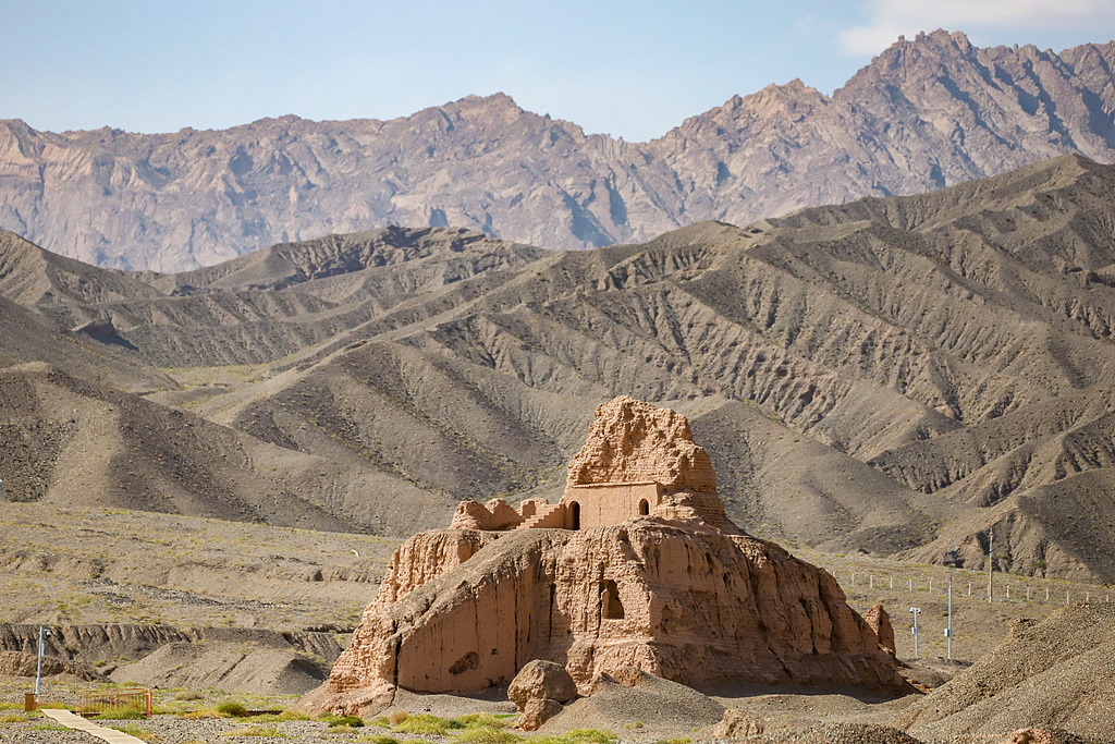 The ruins of the ancient city of Qiuci in Aksu, Xinjiang /VCG