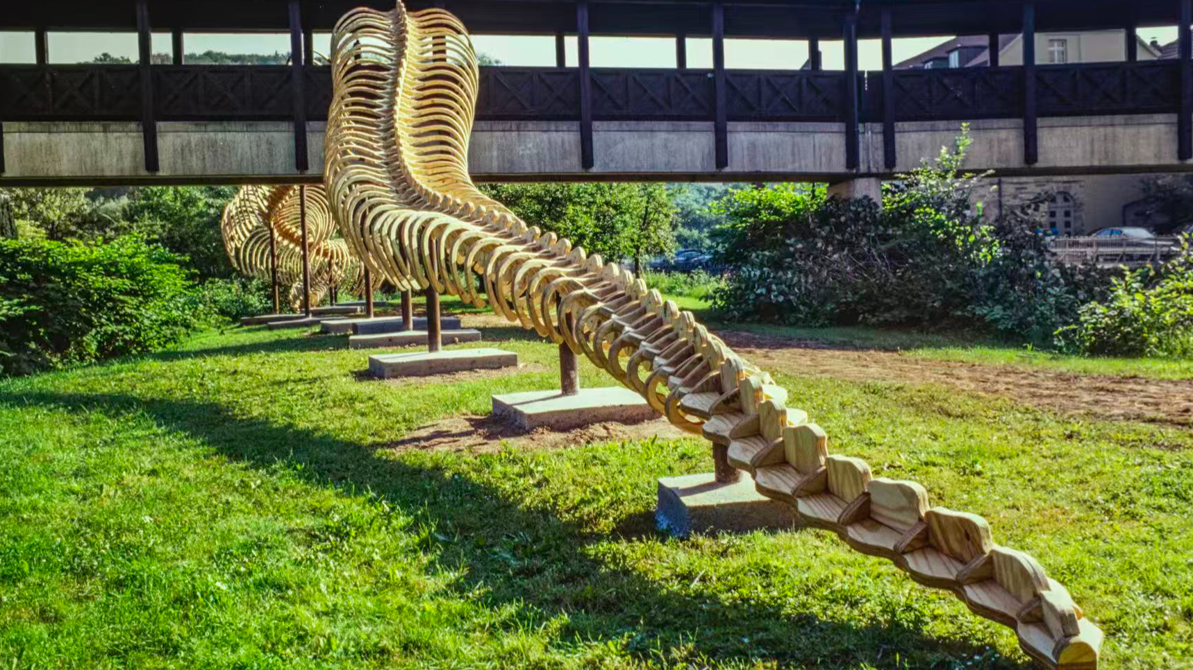 Huang Yong Ping's 'Python' installation descends on Beijing museum