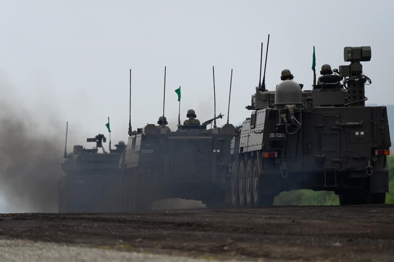 The Japan Ground Self-Defense Force holds a live-fire exercise in Japan, June 8, 2025. /CFP