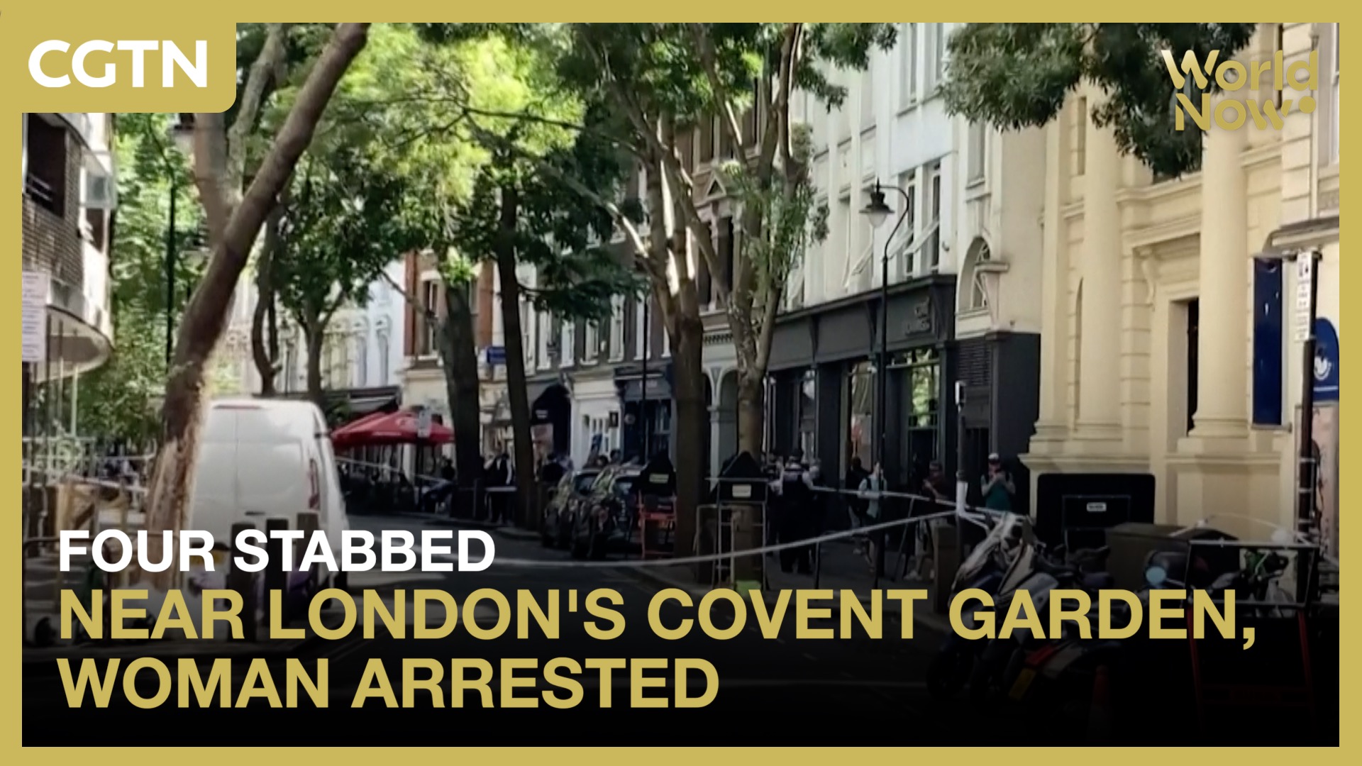 Four stabbed near London's Covent Garden, woman arrested