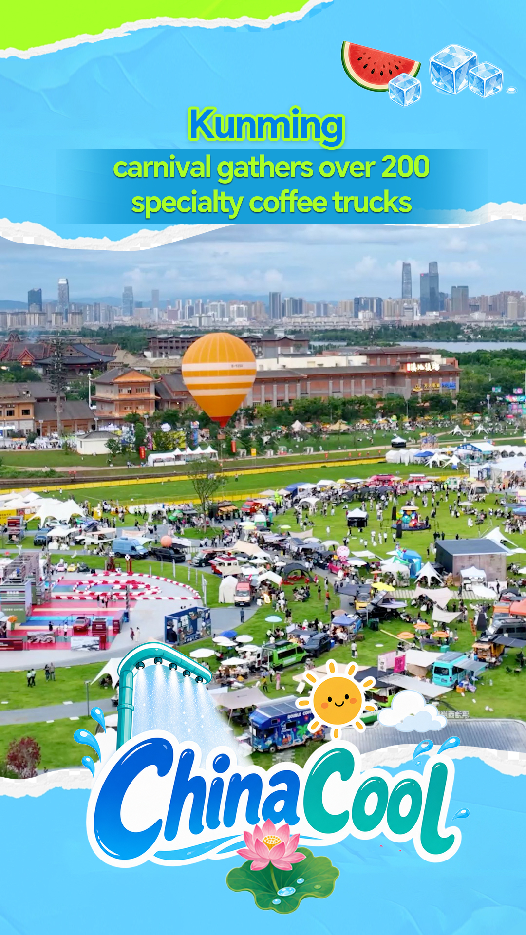 Kunming carnival gathers over 200 specialty coffee trucks