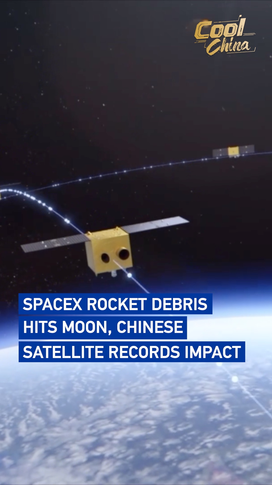 SpaceX rocket debris hits moon, Chinese satellite records impact