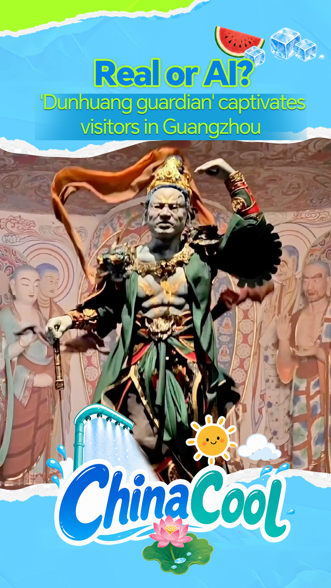 Real or AI? 'Dunhuang guardian' captivates visitors in Guangzhou