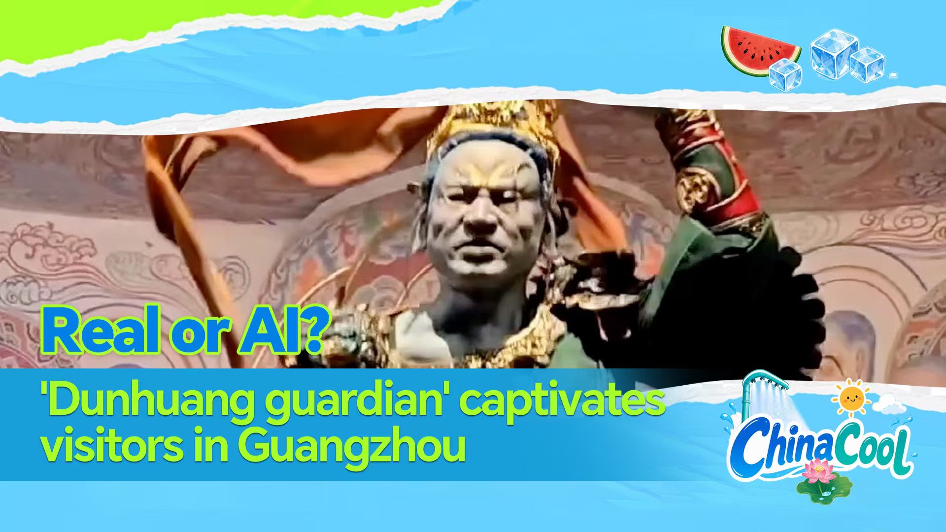 Real or AI? 'Dunhuang guardian' captivates visitors in Guangzhou