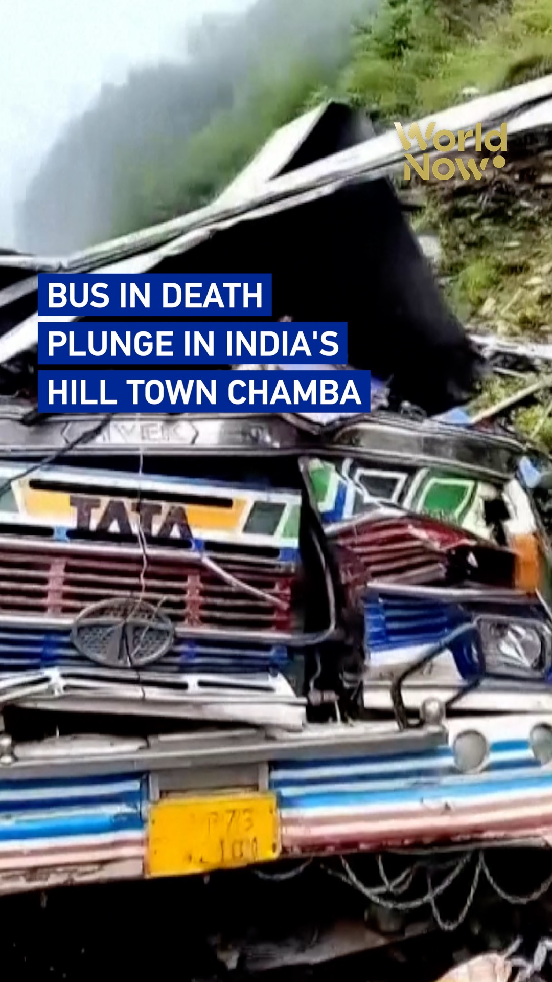 Bus in death plunge in India's hill town Chamba