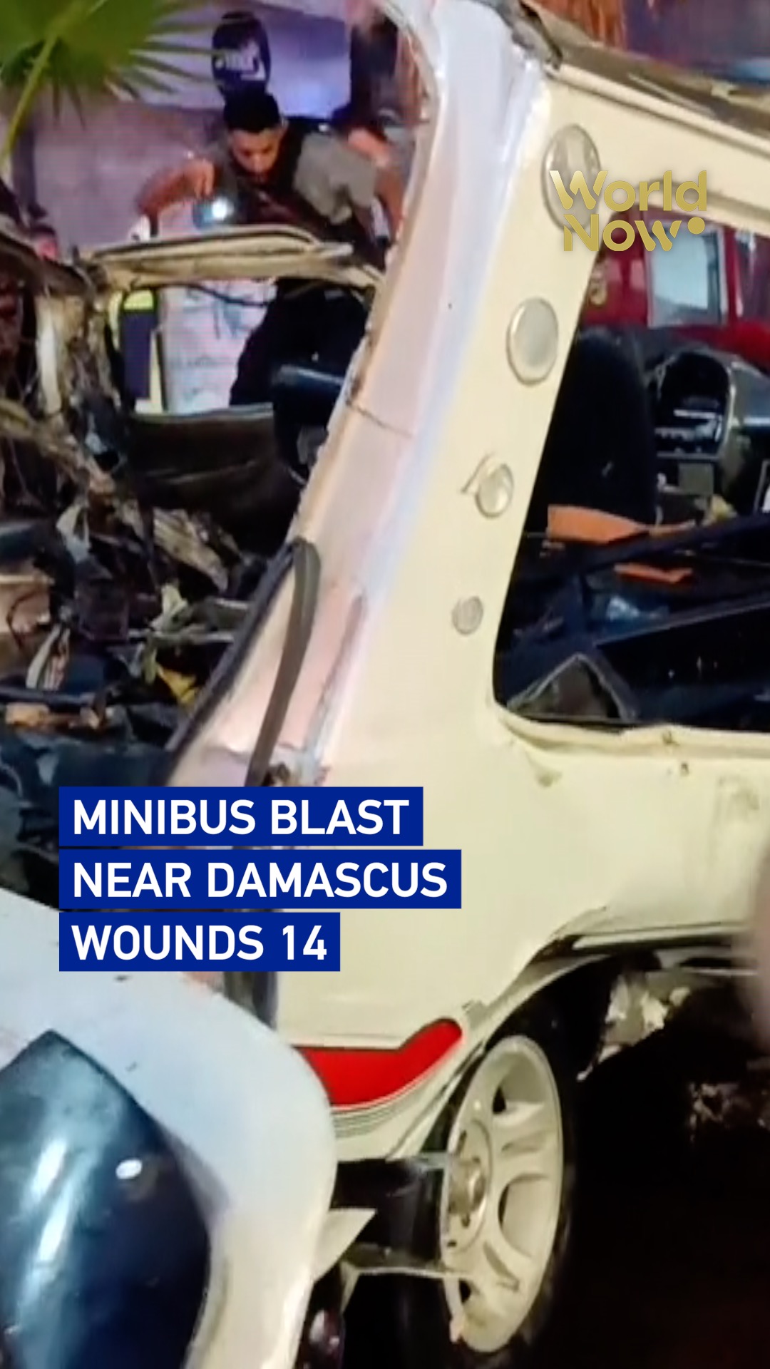 Minibus blast near Damascus wounds 14