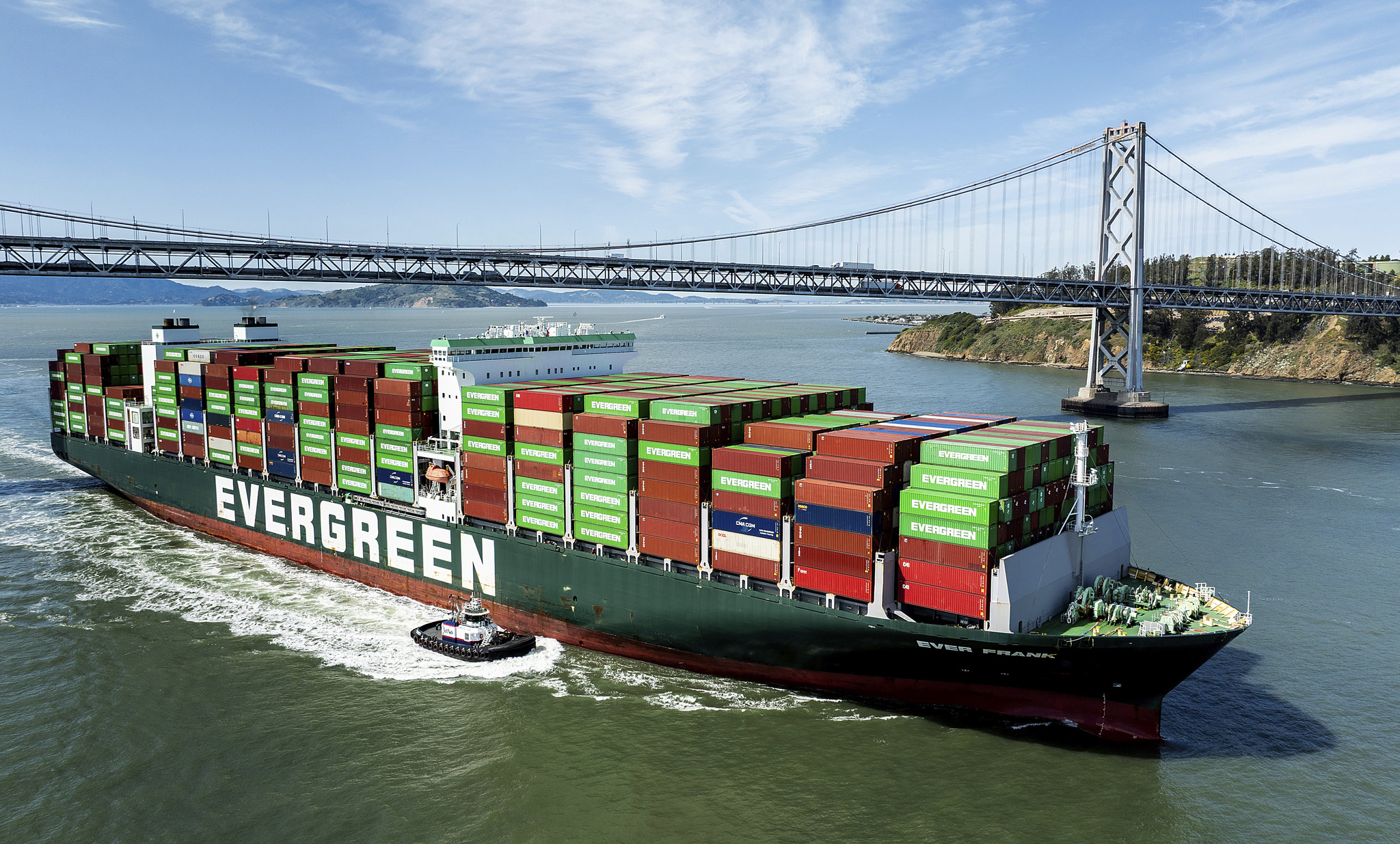 A container ship arrives in San Francisco, California, US, April 4, 2025. /VCG