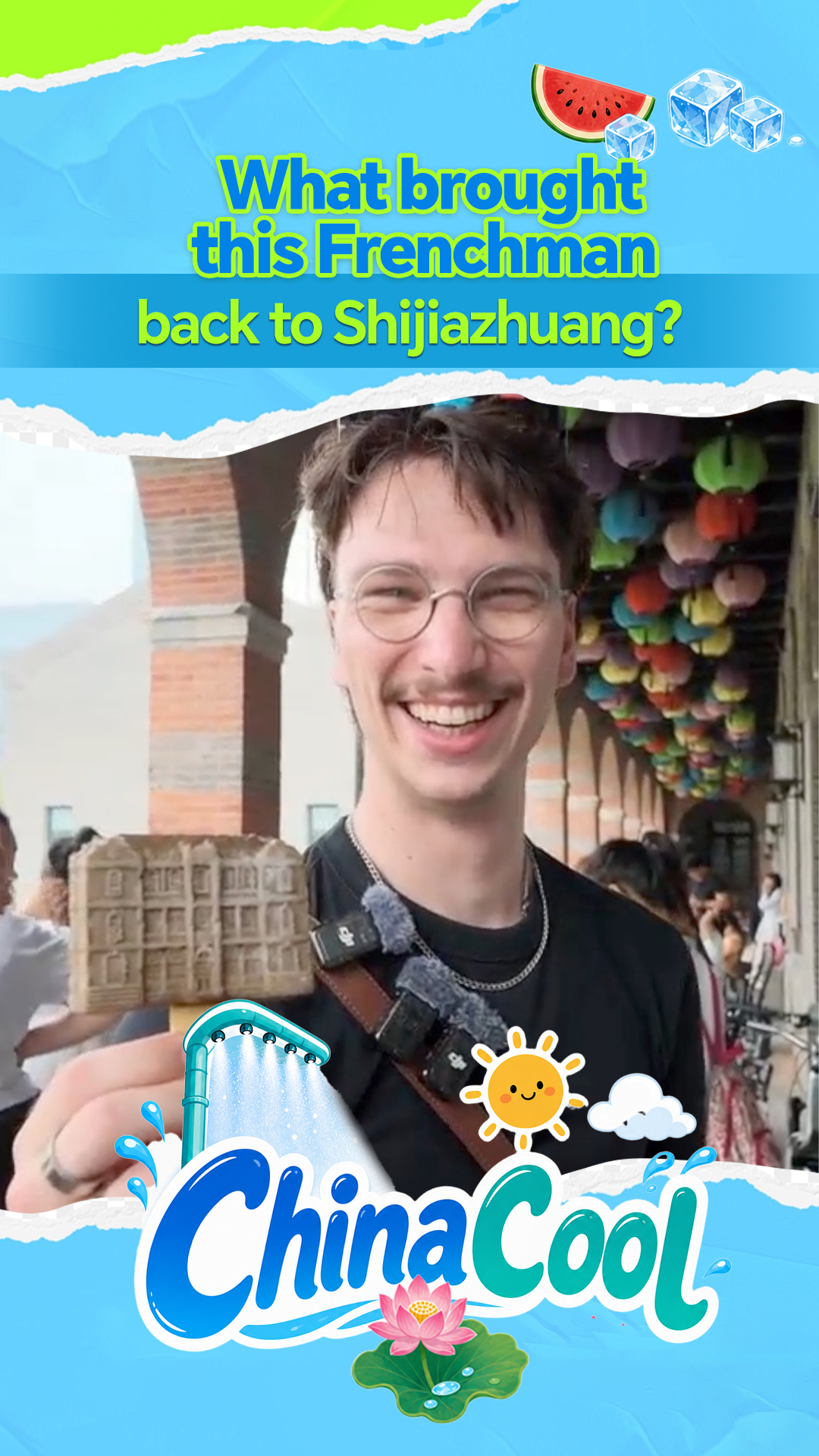 What brought this Frenchman back to Shijiazhuang?
