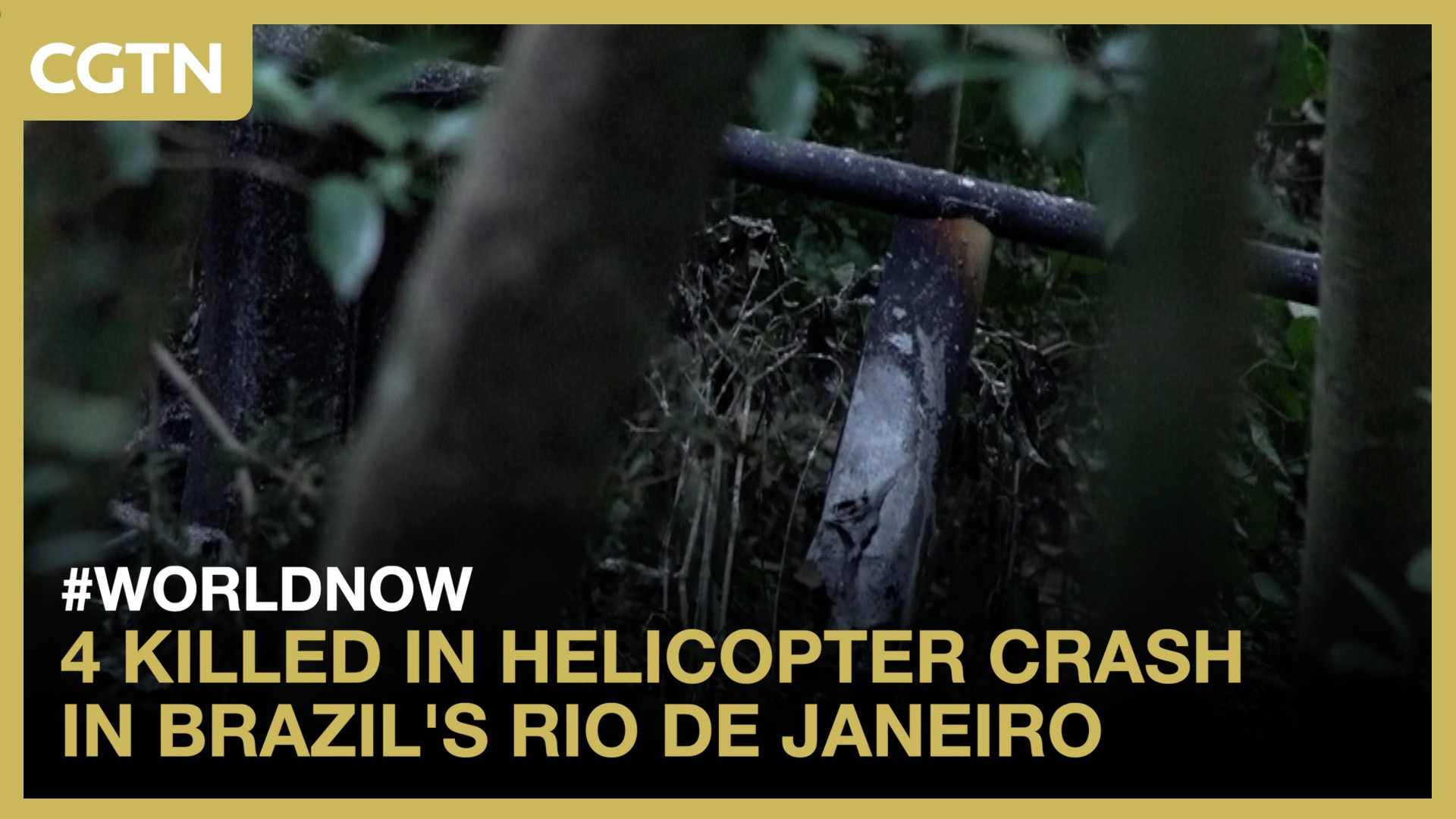 4 killed in helicopter crash in Brazil's Rio de Janeiro