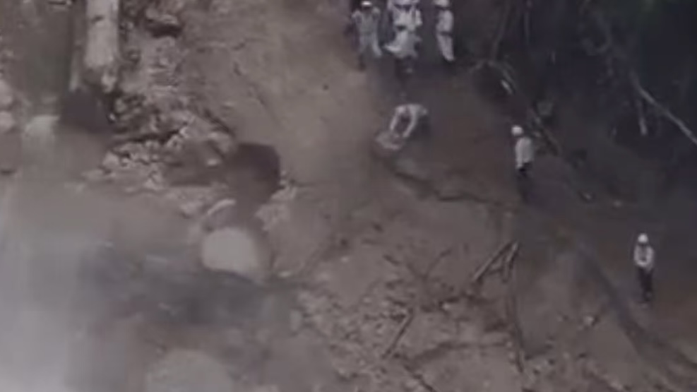 Landslide in central Japan's Nagano leaves about 390 people stranded