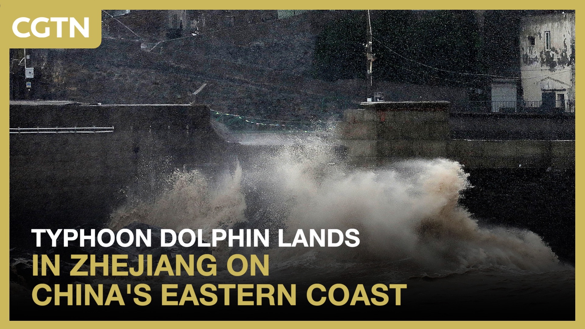 Typhoon Dolphin makes landfall in Zhejiang on China's eastern coast