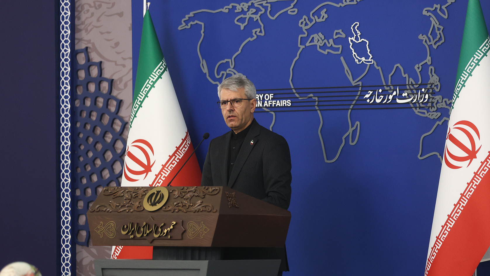 A file photo of Iranian foreign ministry spokesperson Esmaeil Baghaei. /VCG