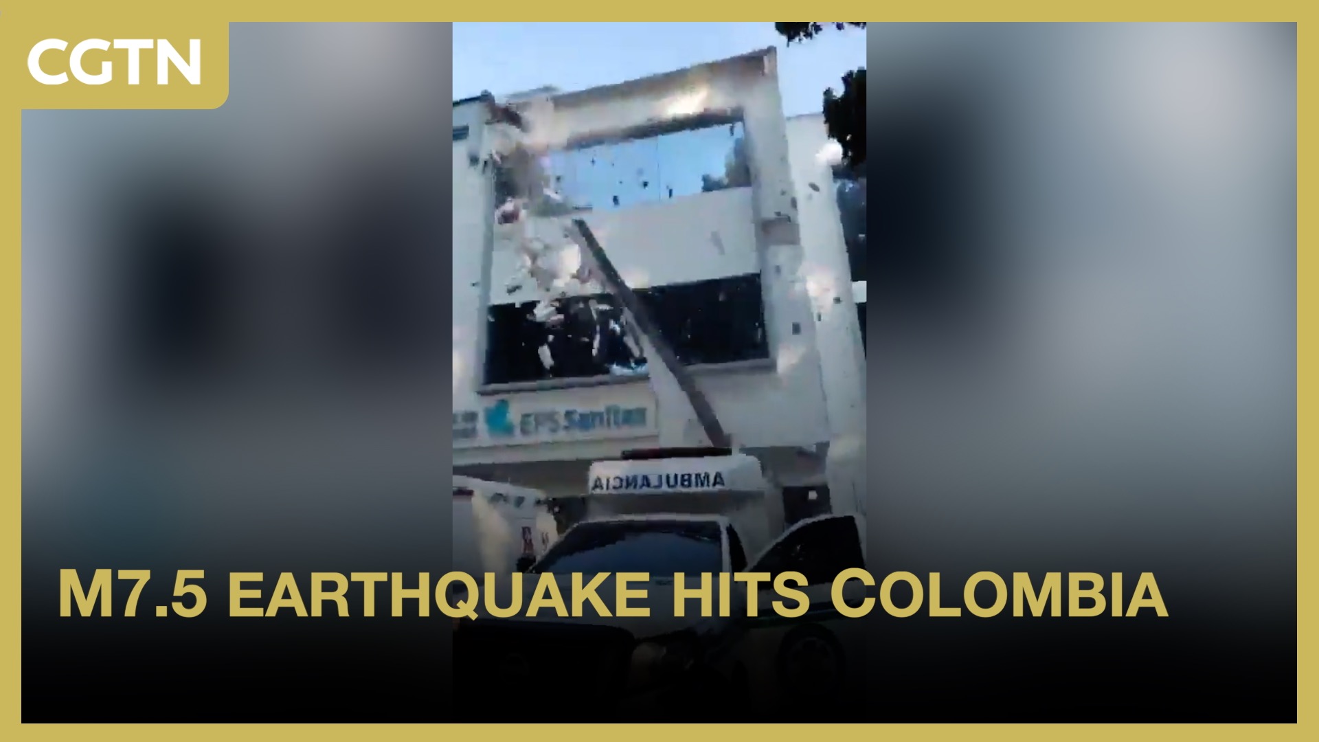 M7.5 earthquake hits Colombia