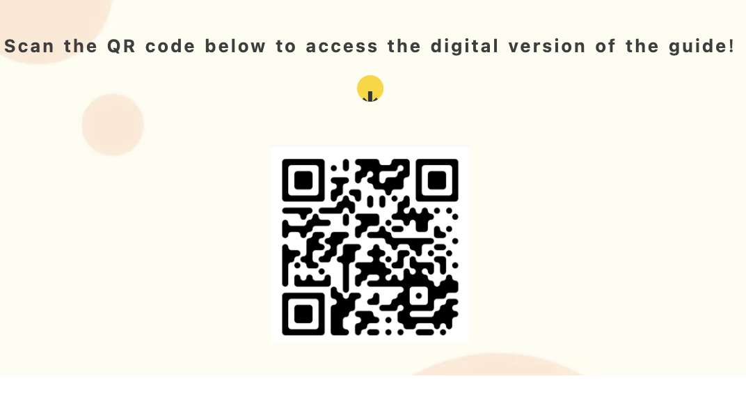 A screen capture of the QR code to access the digital version of the guide.