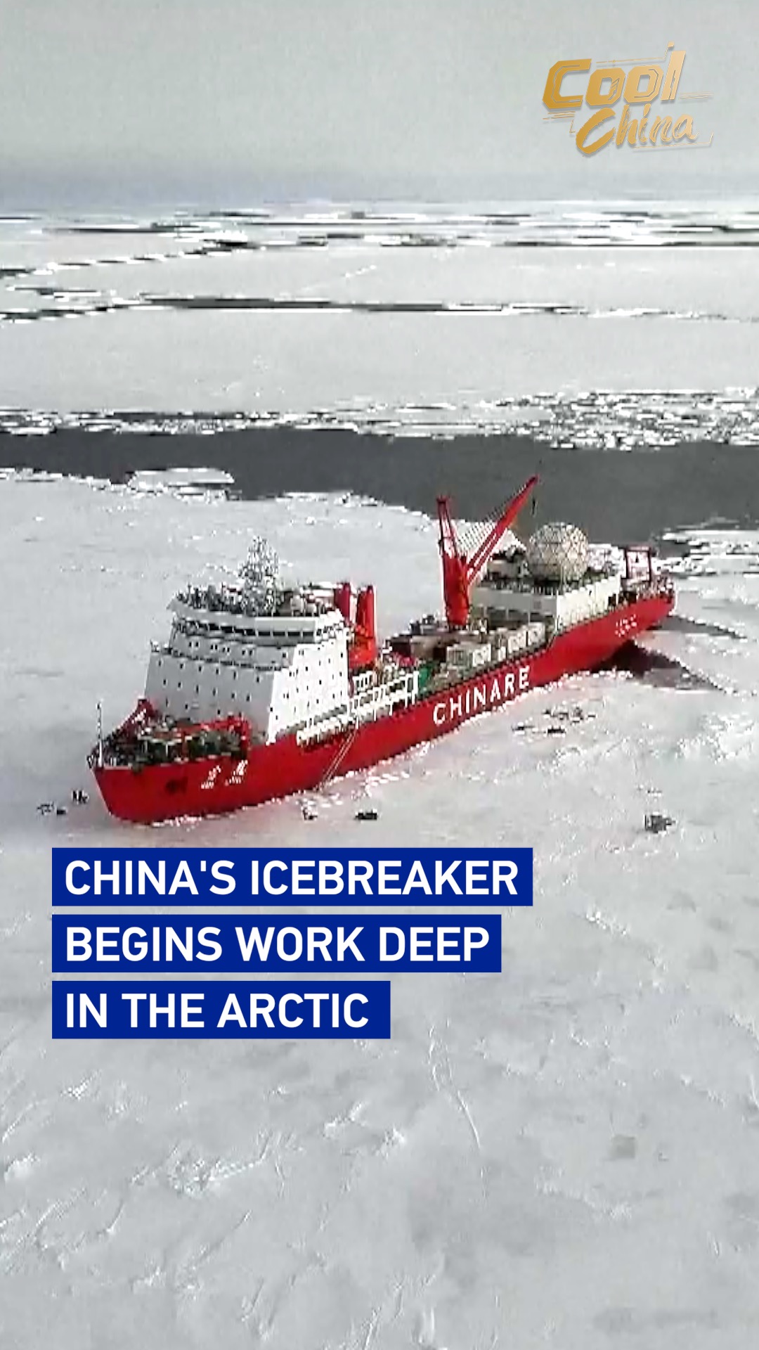 China's icebreaker begins work deep in the Arctic