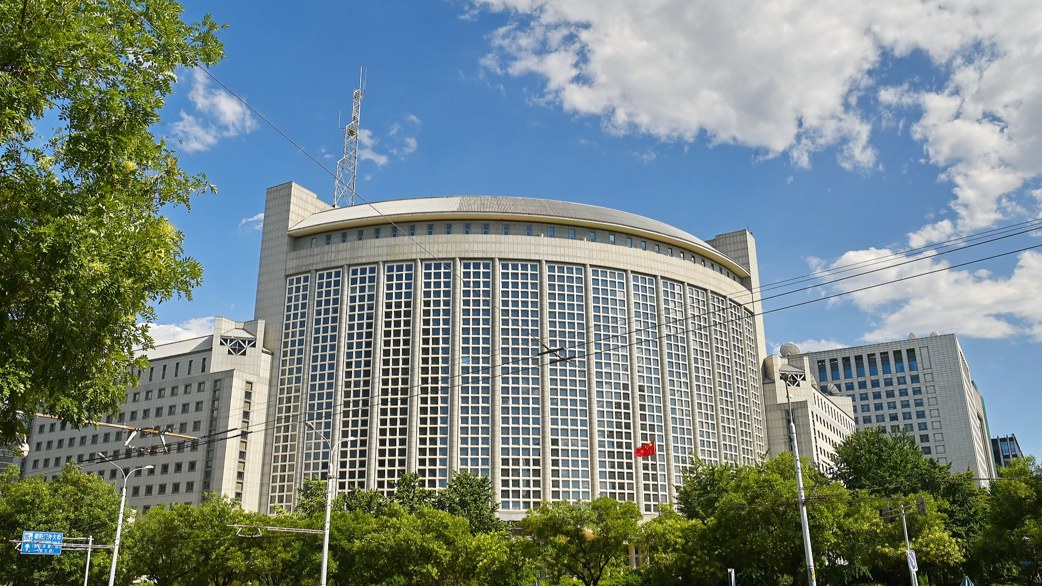 The Chinese Foreign Ministry in Beijing, China. /VCG