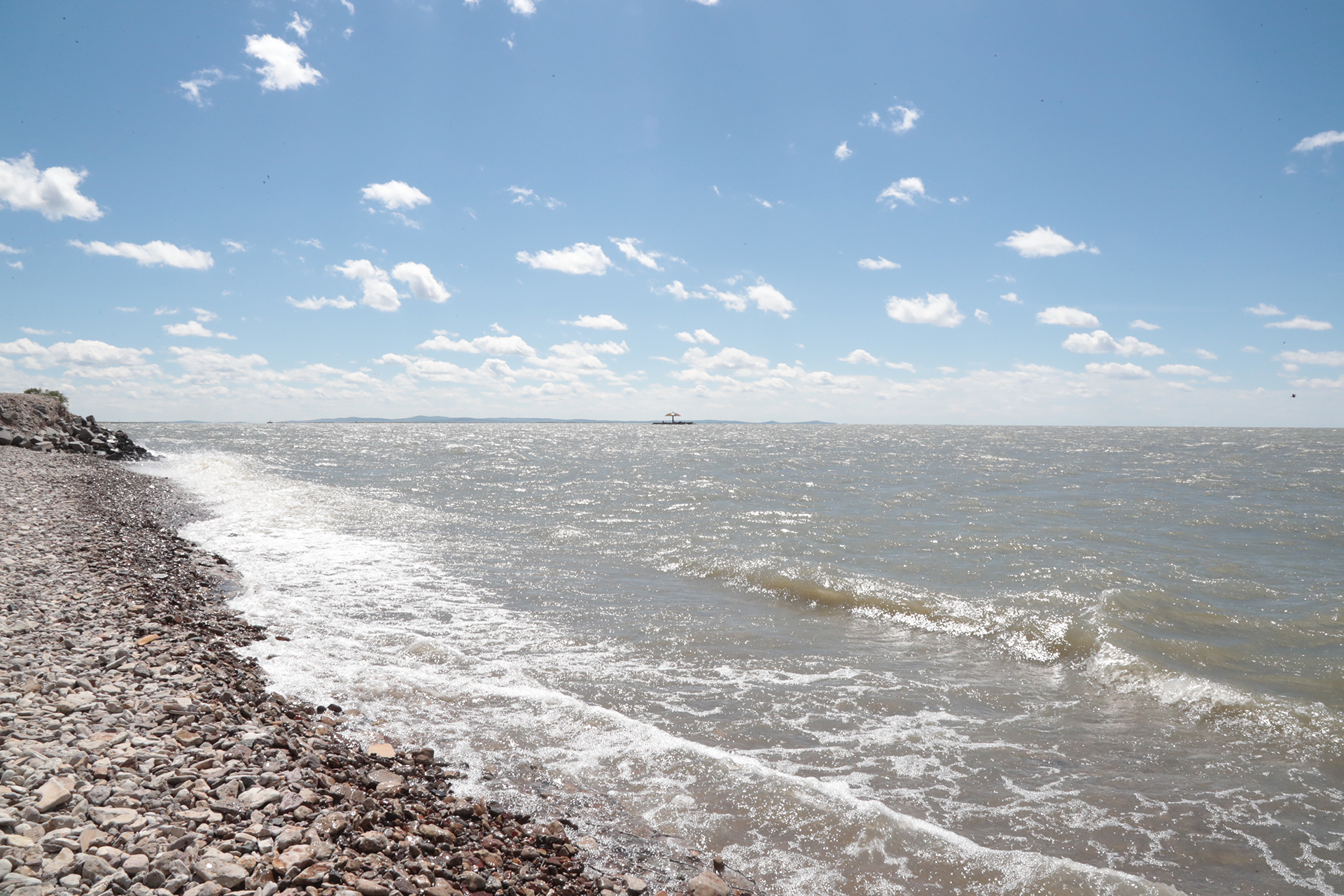 A view of Hulun Lake in Hulunbuir, Inner Mongolia. /CGTN