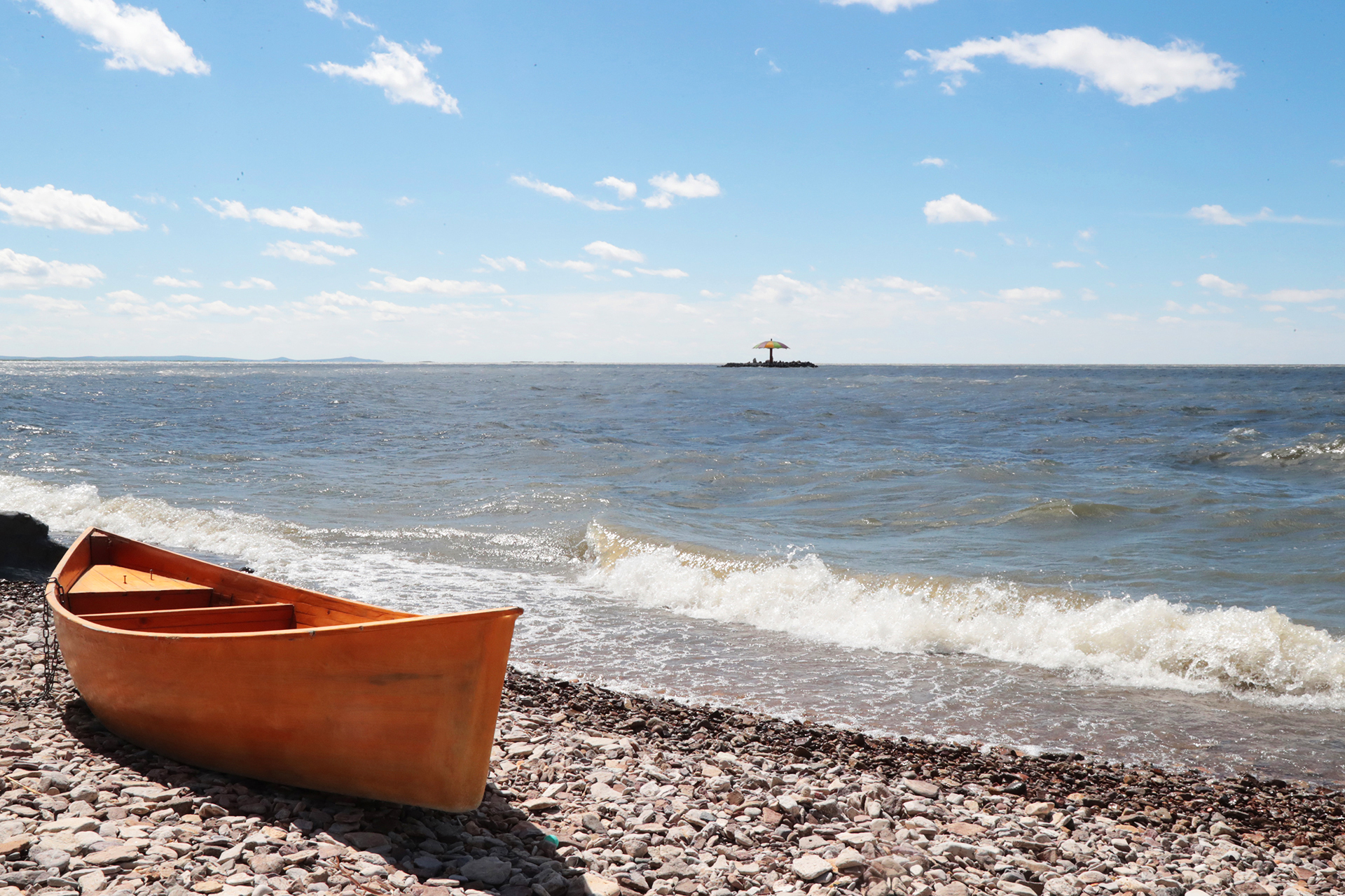 A view of Hulun Lake in Hulunbuir, Inner Mongolia. /CGTN
