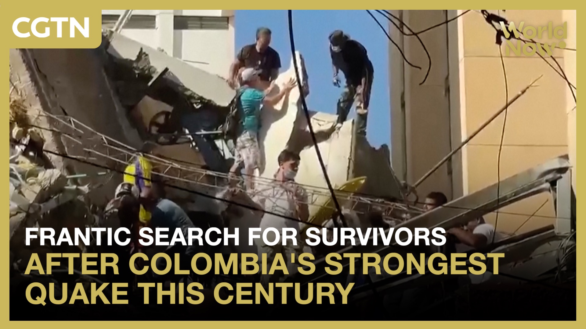 Search for survivors after Colombia's strongest quake this century