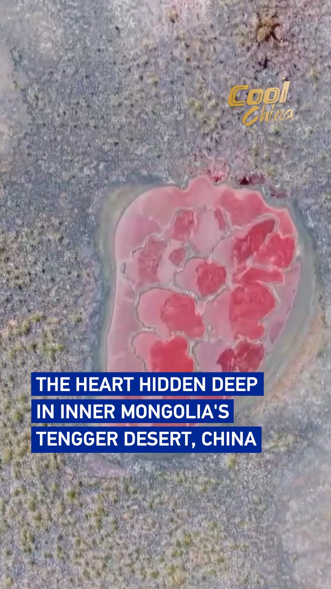 The heart hidden deep in Inner Mongolia's Tengger Desert, China