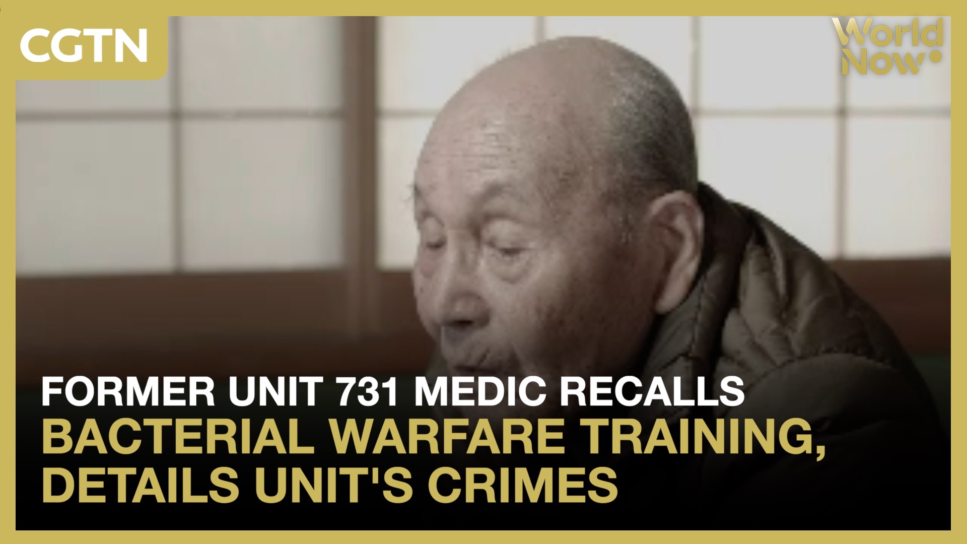 Former Unit 731 medic recalls bacterial warfare training, details unit's crimes