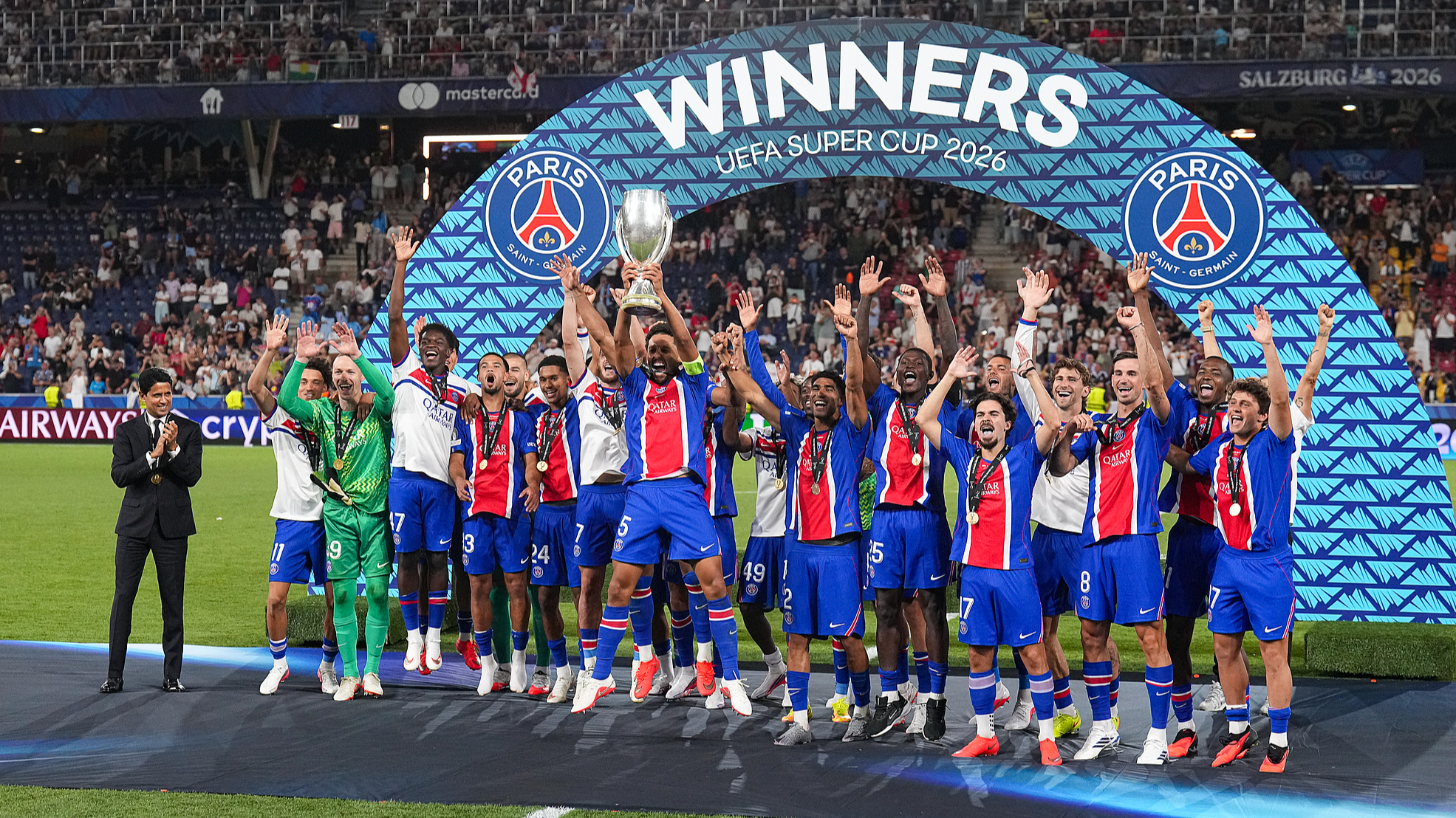 PSG tops Aston Villa in Salzburg to successfully retain UEFA Super Cup