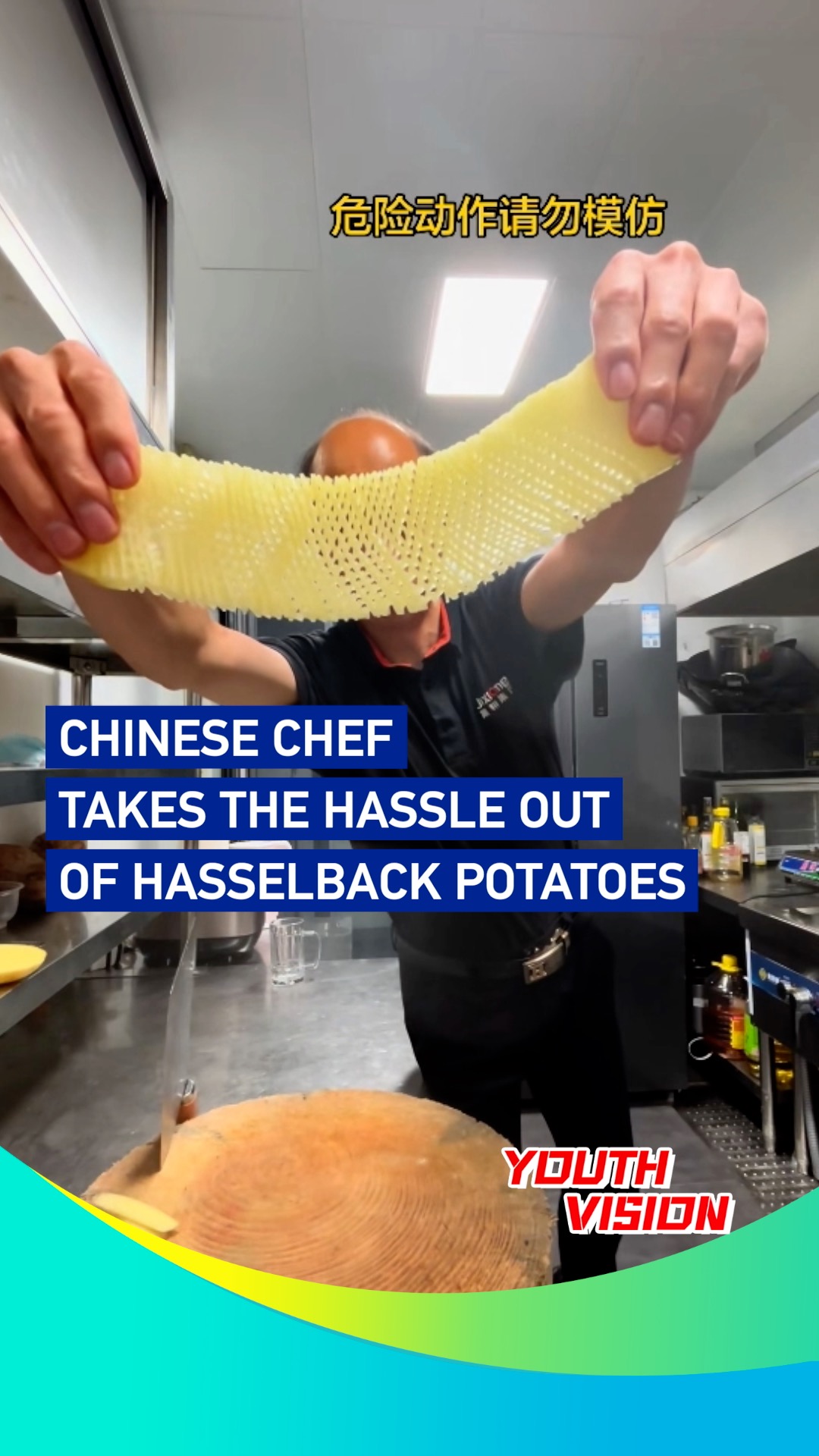 Chinese chef takes the hassle out of Hasselback potatoes