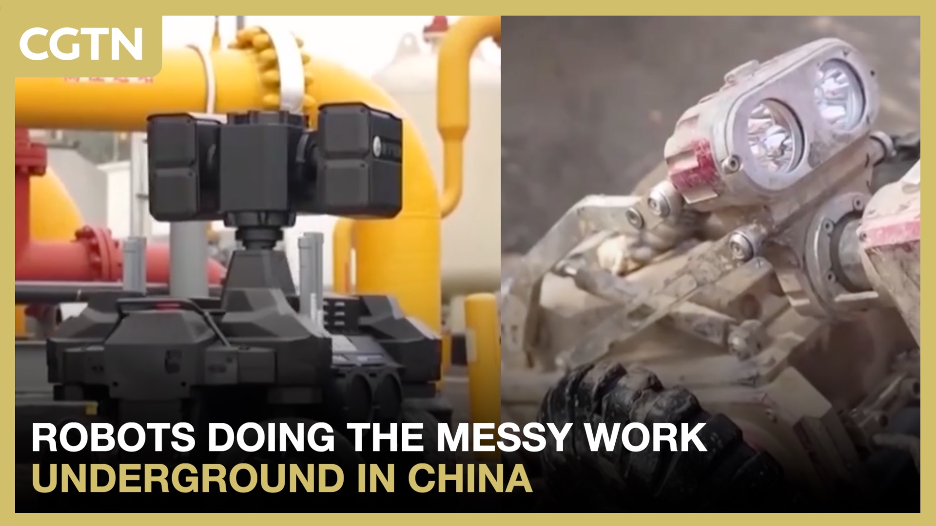 Robots take on messy underground work in China