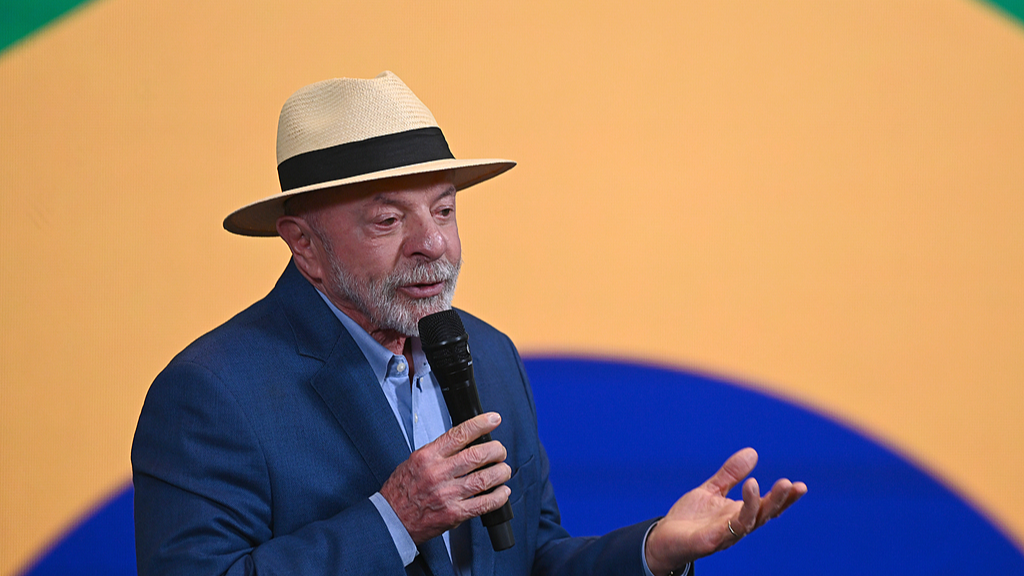 Brazilian President Luiz Inacio Lula da Silva speaks during a presentation of formal employment data at the Ministry of Labor and Employment headquarters in Brasilia, Brazil, August 13, 2026. /VCG