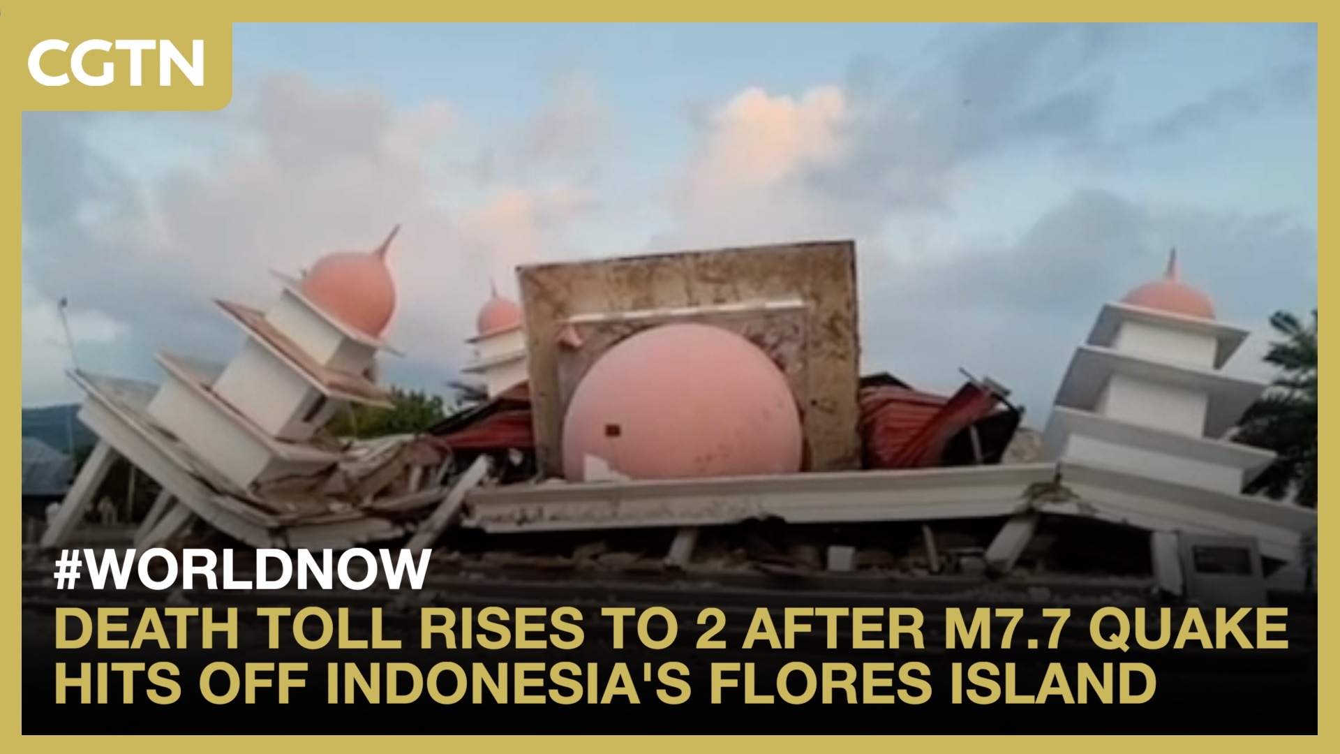 Death toll rises to 2 after M7.7 quake off Indonesia's Flores Island
