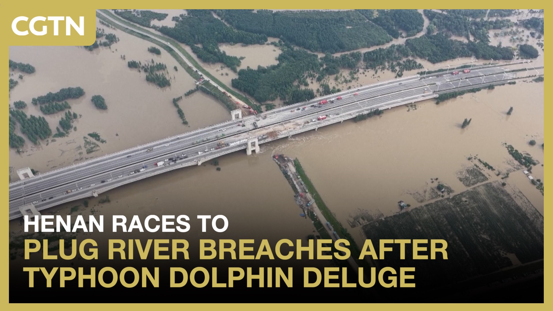 Henan races to plug river breaches after Typhoon Dolphin deluge