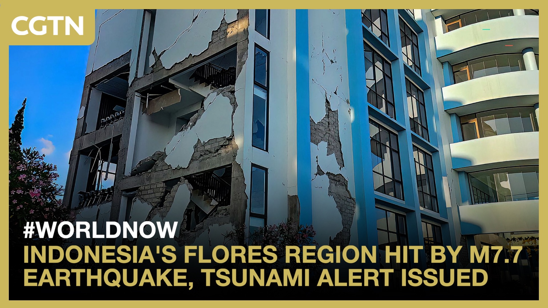 Indonesia's Flores region hit by M7.7 earthquake, tsunami alert issued