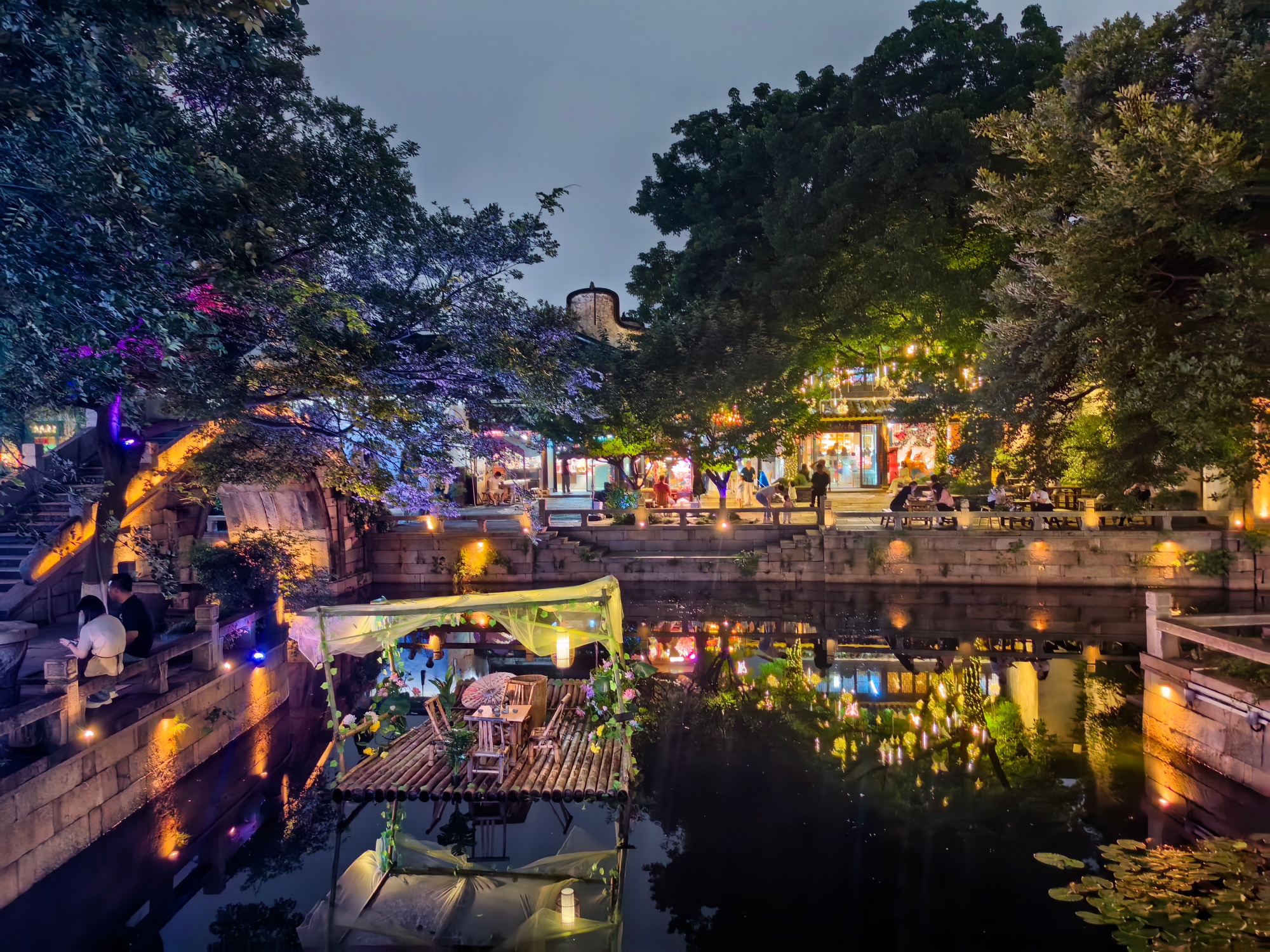 Yuehe Ancient Street is seen in Jiaxing, east China's Zhejiang Province on June 25, 2026. /CGTN