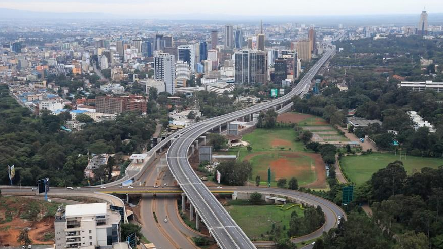 A section of the Nairobi Expressway built by the China Road and Bridge Corporation in Nairobi, Kenya, May 8, 2022. /Xinhua