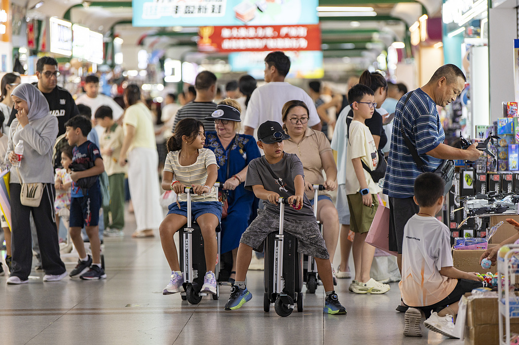 A view of Yiwu International Trade Market in Yiwu, Zhejiang Province, August 4, 2026. /VCG