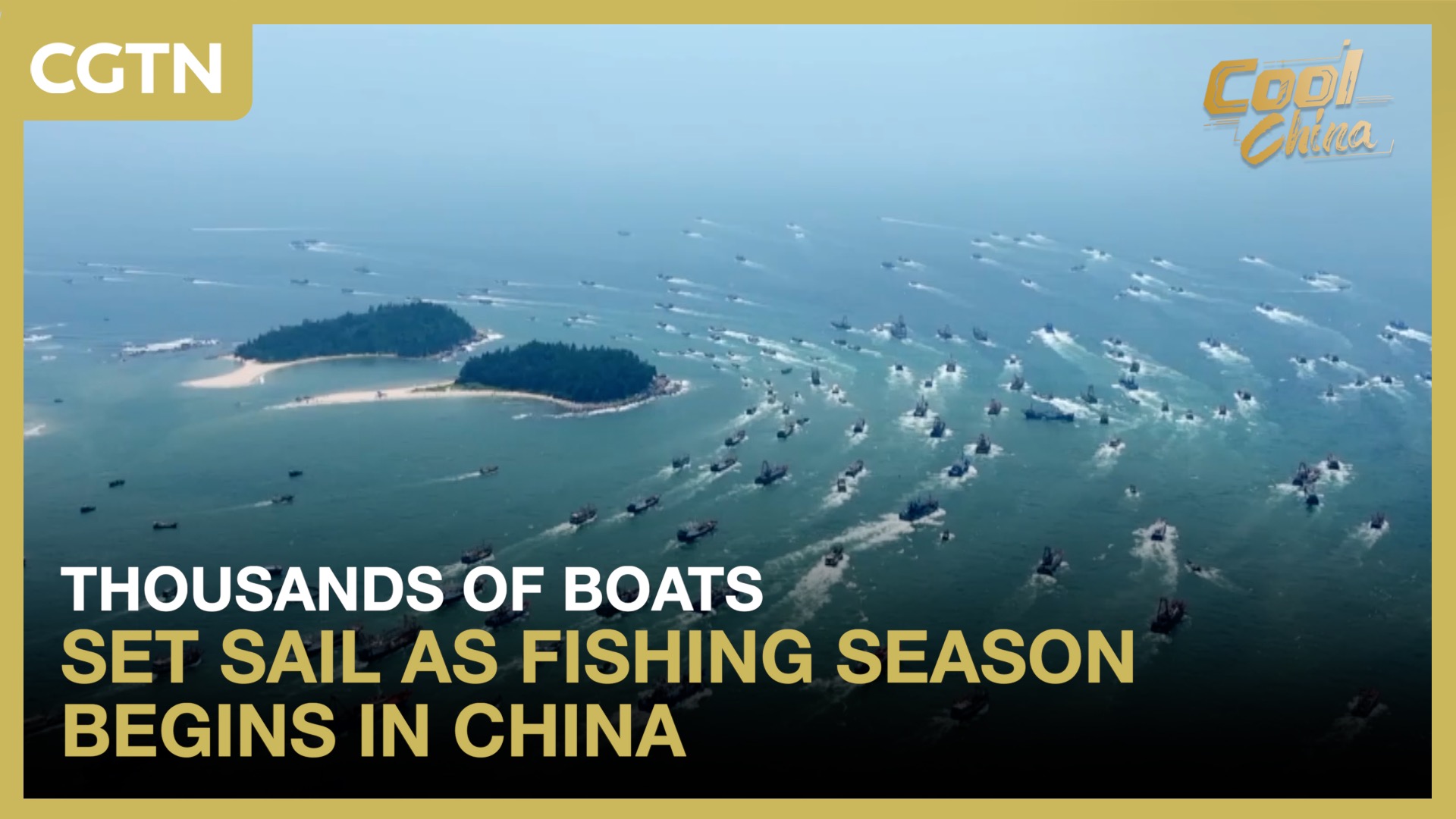 Thousands of boats set sail as fishing season begins in China