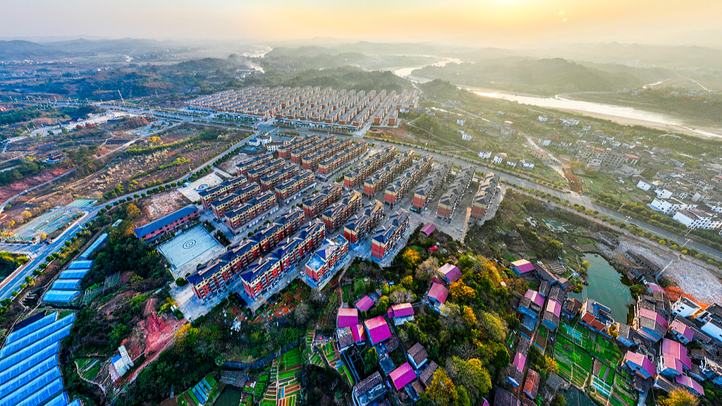A file photo of a village in Nanfeng County, Fuzhou City, east China's Jiangxi Province, December 22, 2024. /VCG