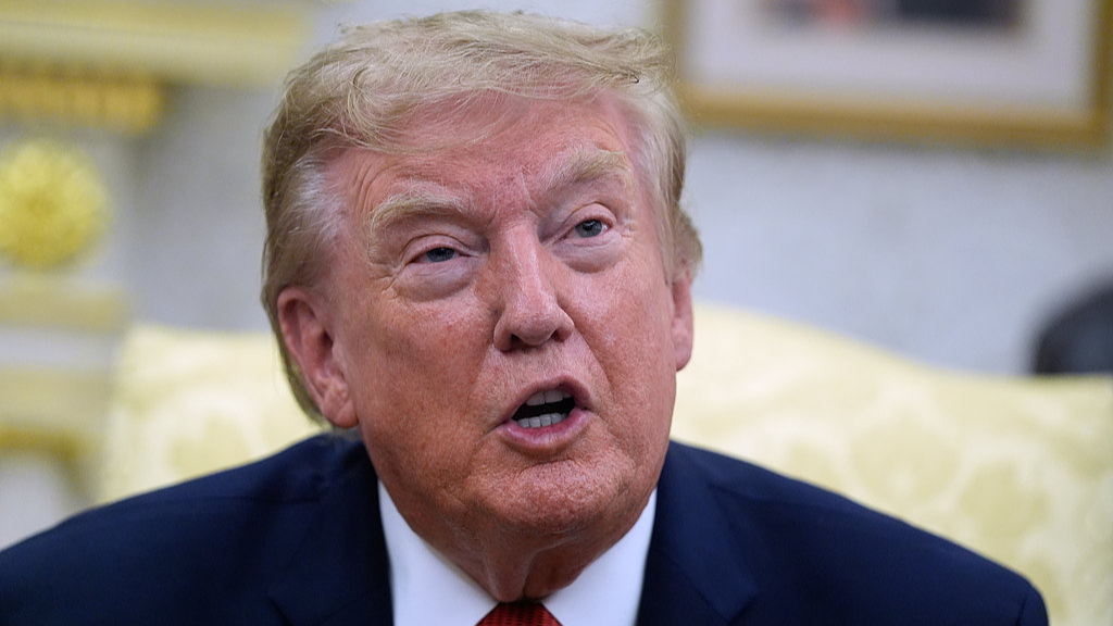 President Donald Trump speaks in the Oval Office of the White House, Washington, DC, US, August 17, 2026. /VCG