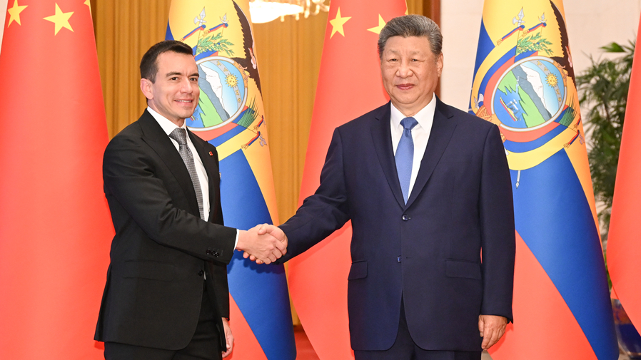 Xi urges China, Ecuador to enhance alignment of development strategies