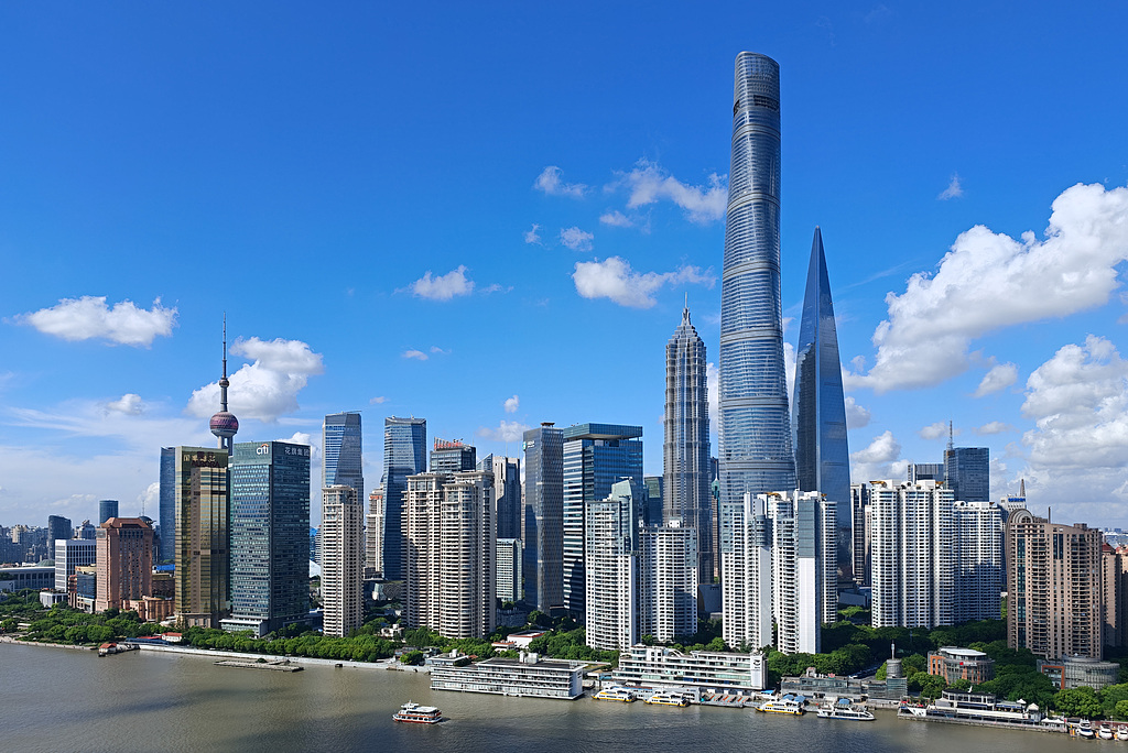 The cityscape of Shanghai, a municipality in the Yangtze River Delta region, August 19, 2026. /VCG
