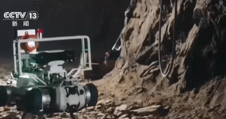 The robotic dog can enter dangerous environments to carry out tasks. /CMG
