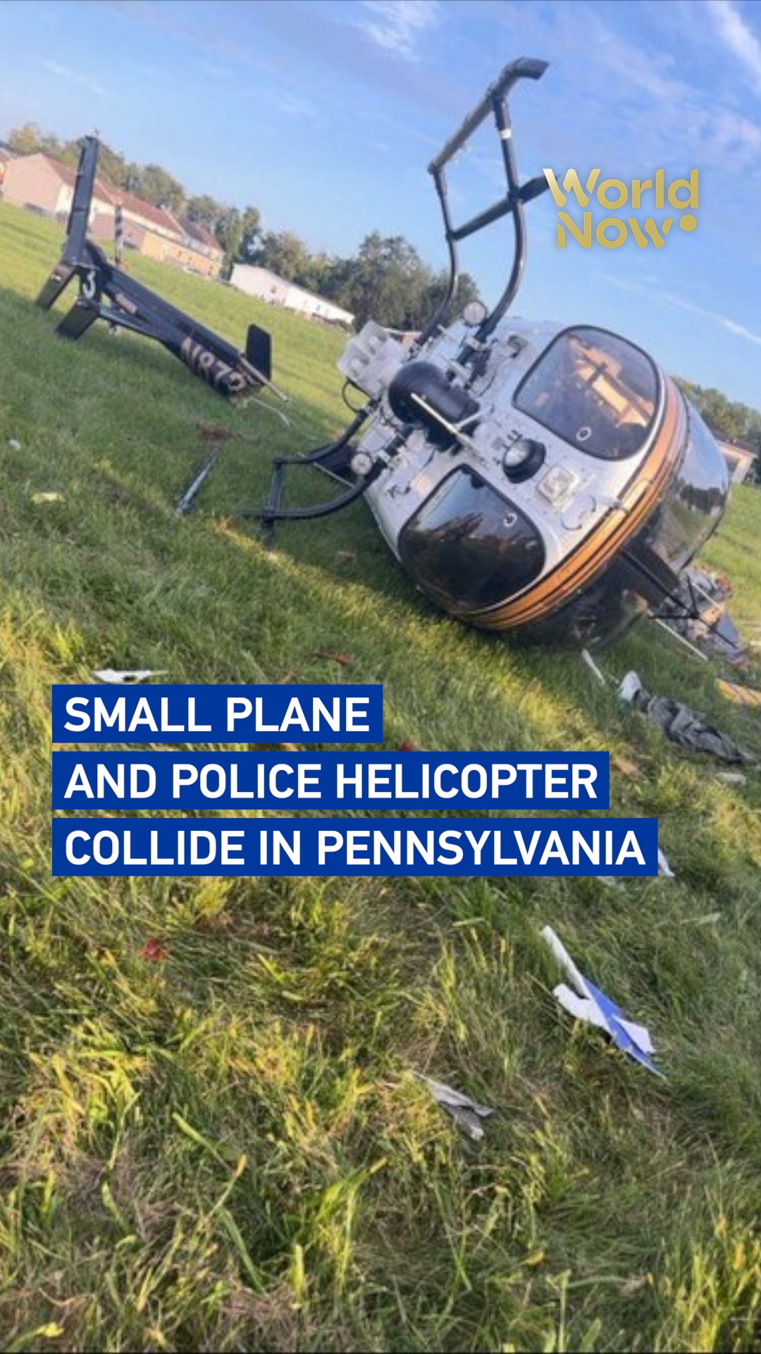 Small plane and police helicopter collide in Pennsylvania