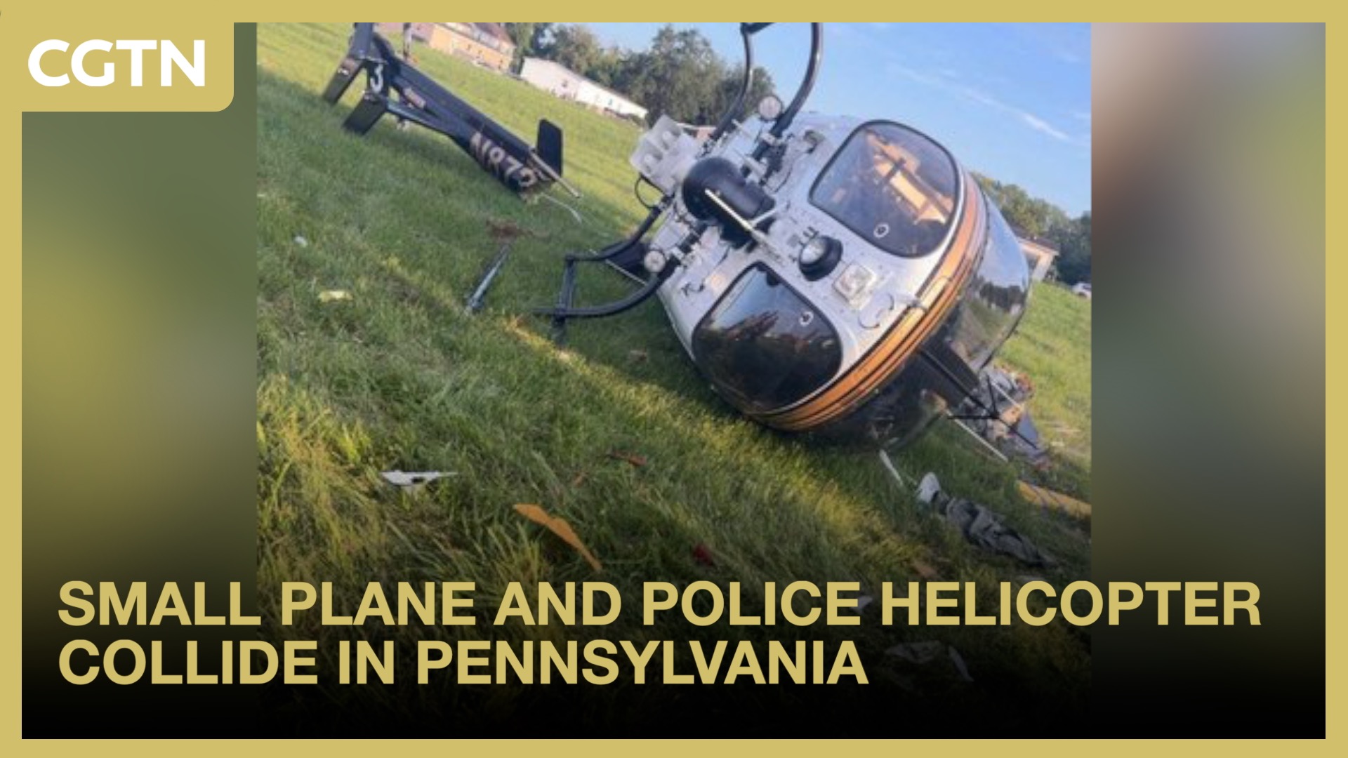 Small plane and police helicopter collide in Pennsylvania