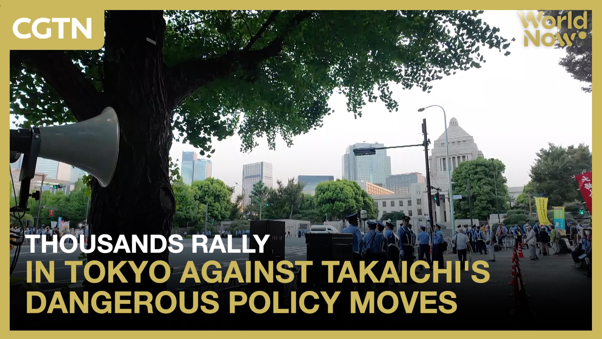 Thousands rally in Tokyo against Takaichi's dangerous policy moves