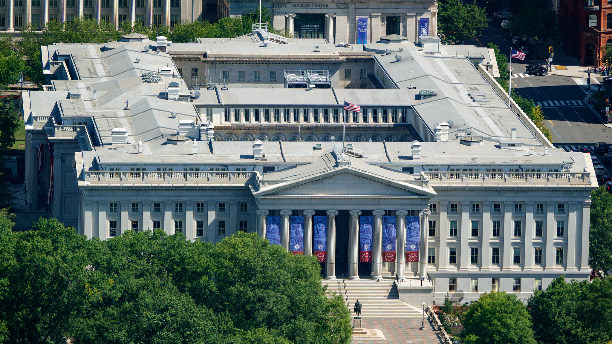 The US Treasury Department building in Washington, DC, the United States, July 30, 2026. /VCG