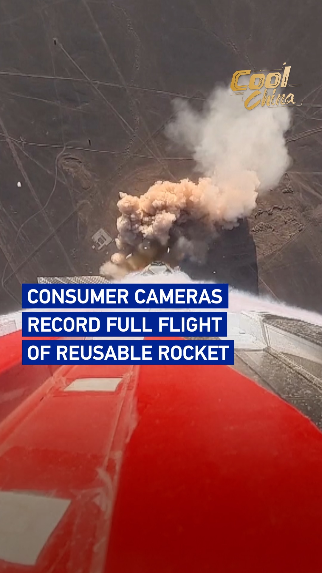 Consumer cameras record full flight of reusable rocket
