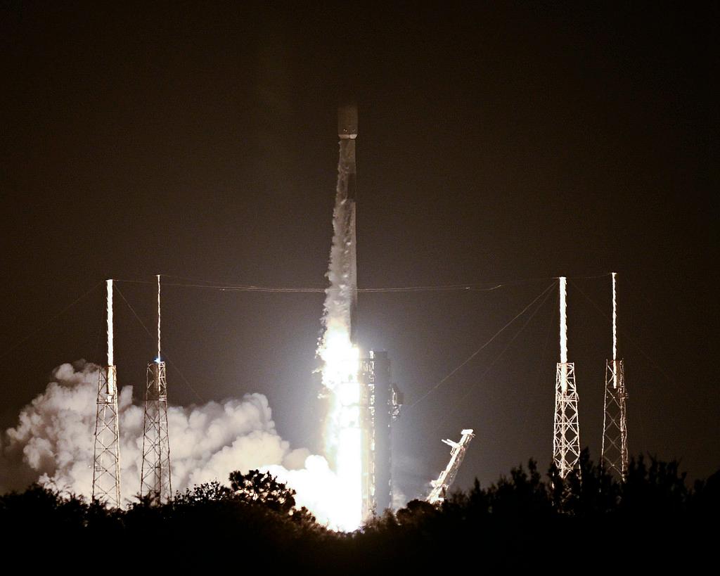 SpaceX launches satellites for GLobalstar from Launch Complex 40 at the Cape Canaveral Space Force Station, Florida, August 15, 2026. /VCG