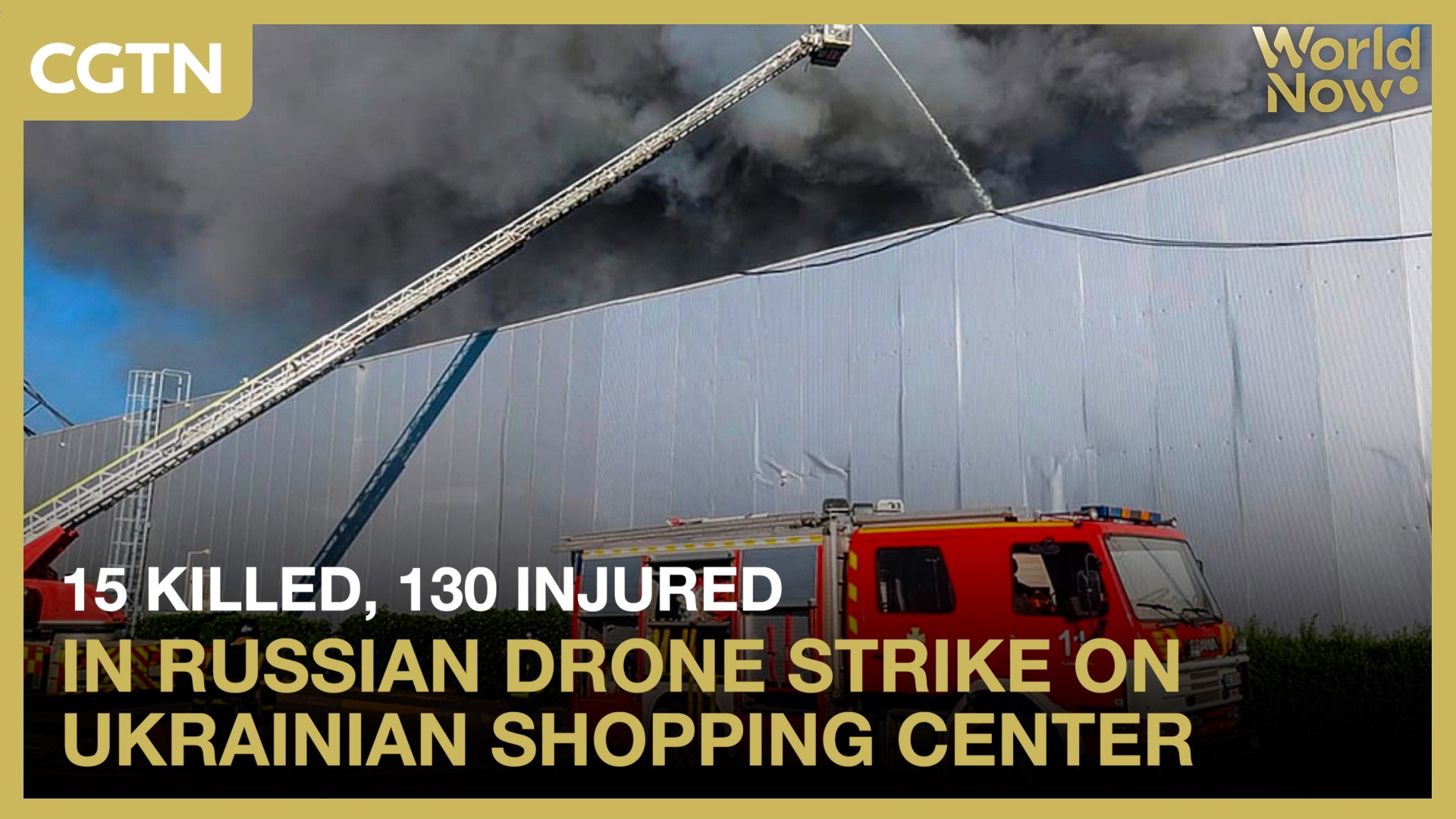 15 killed in Russian drone strike on Ukrainian shopping center