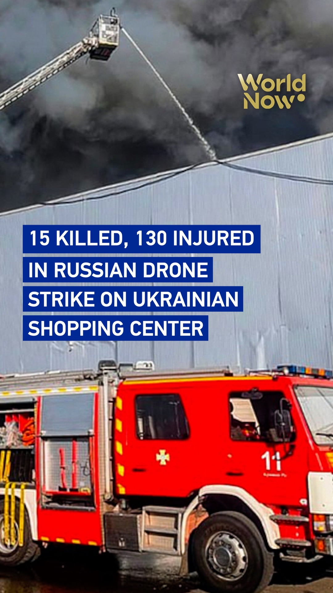 15 killed in Russian drone strike on Ukrainian shopping center