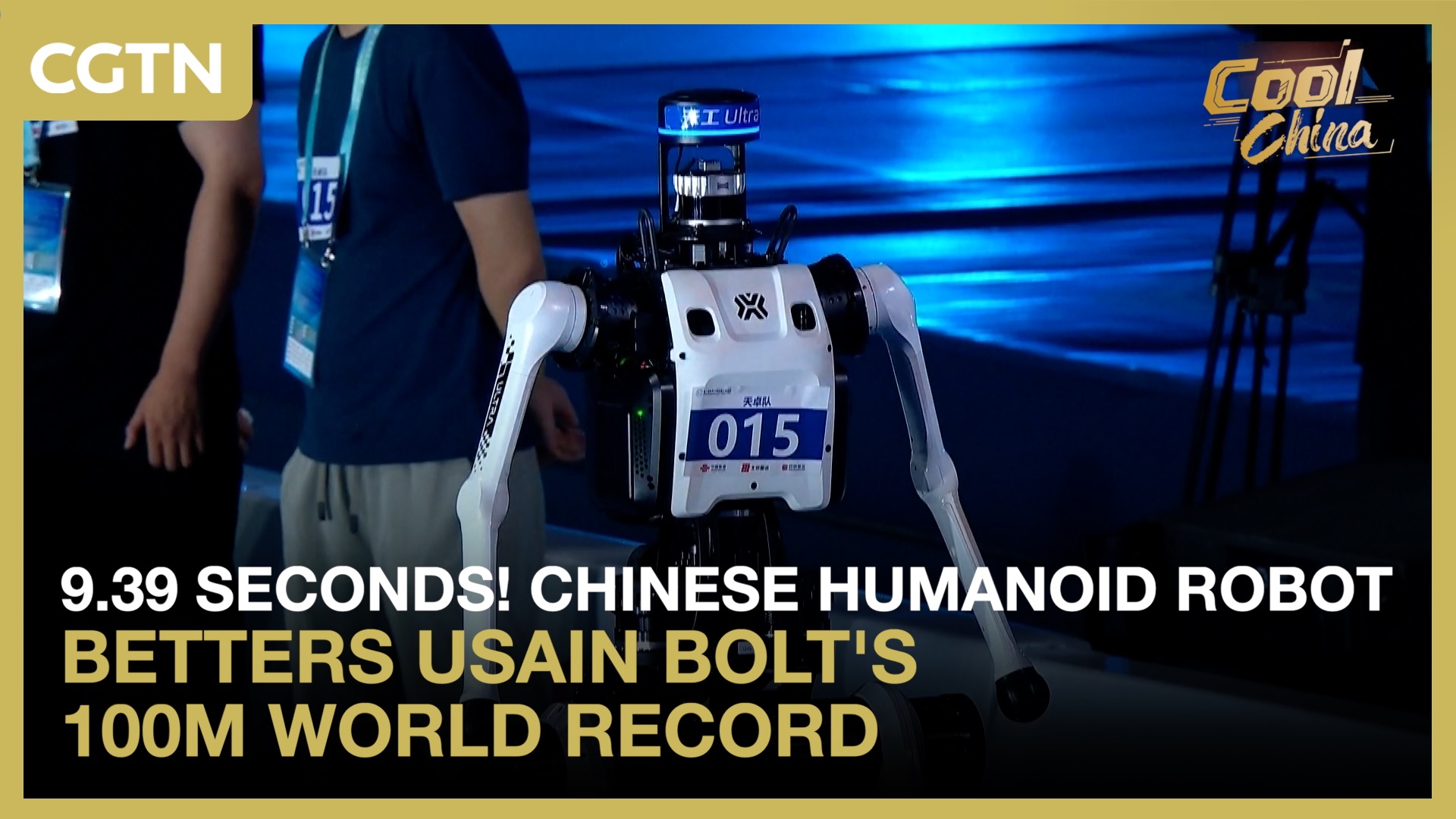 9.39 seconds! Chinese humanoid robot betters Usain Bolt's 100m record